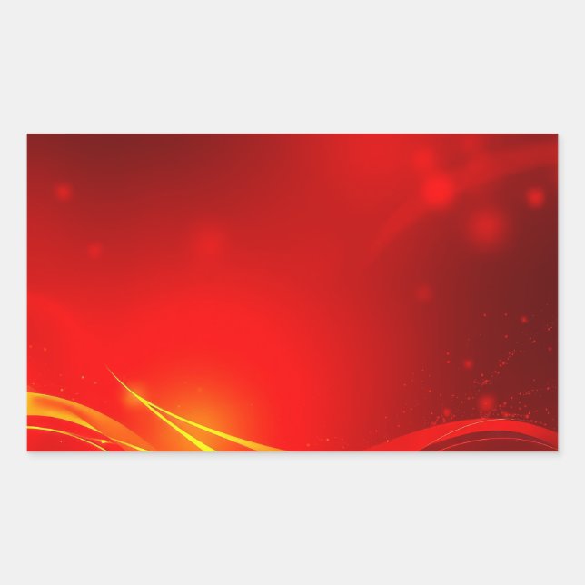 Red abstract sticker (Front)