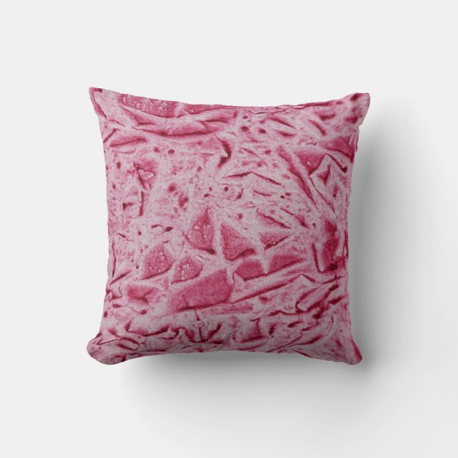 Red Abstract  Throw Pillow (Front)