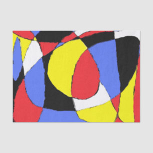 Red Abstract Tissue Paper