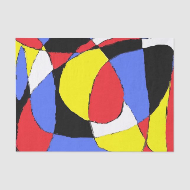 Red Abstract Tissue Paper (Front)