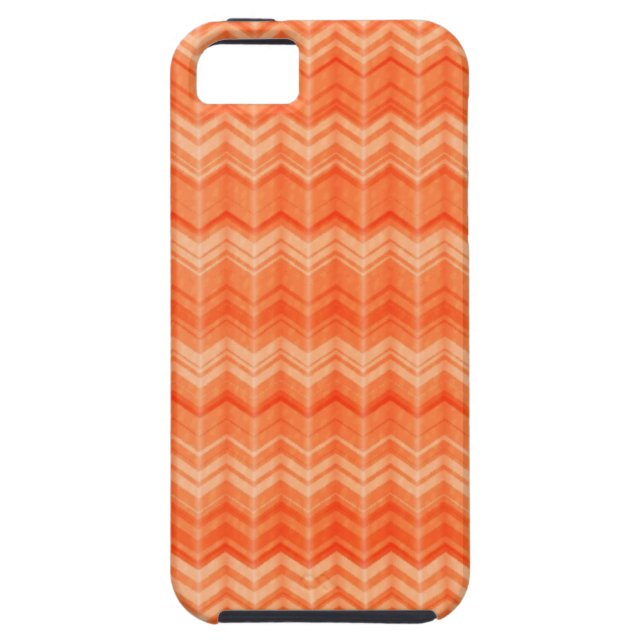 Red abstract zigzag textile pattern Case-Mate iPhone case (Back)