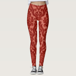 Red Acanthus  Leggings