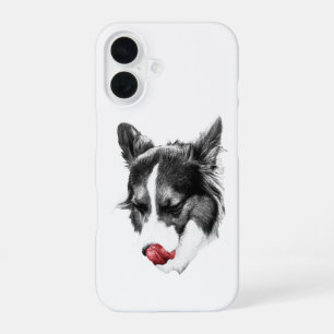 Red Accent Joy iPhone 16 Case