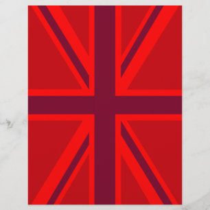 Red Accent Union Jack Design