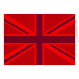 Red Accent Union Jack Design