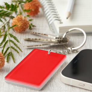Red Acrylic Keychain