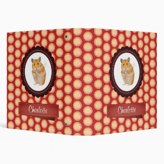 Red Add Your Name Hamster Binder