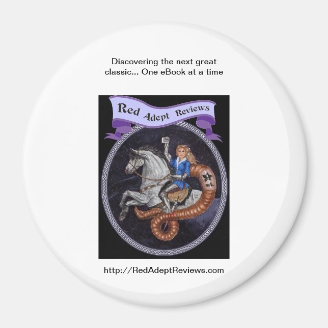 Red Adept Reviews Magnet (Front)