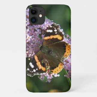 Red Admiral Butterfly and Buddleia iPhone Case