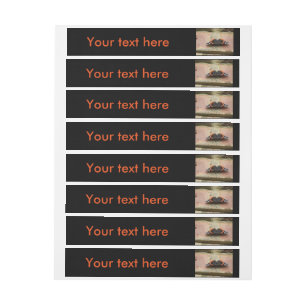 Red Admiral Butterfly Custom Labels