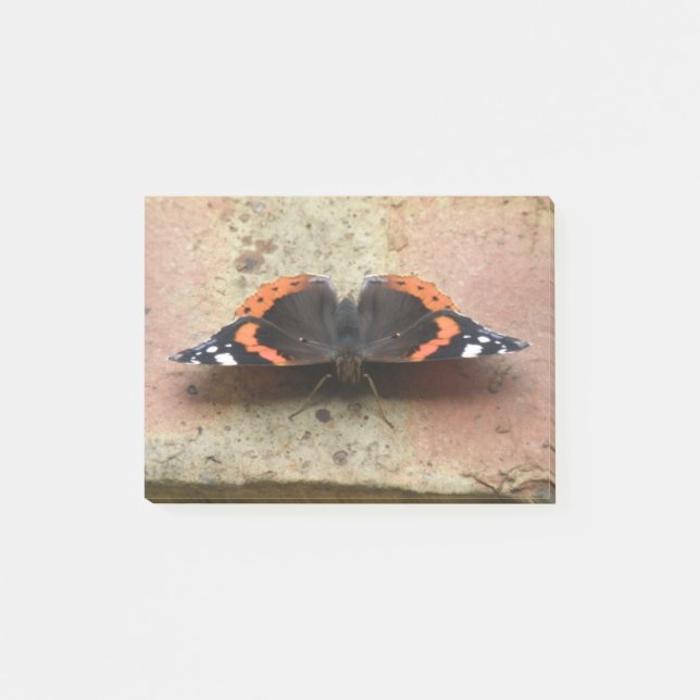 Red Admiral Butterfly Post it notes (Front)