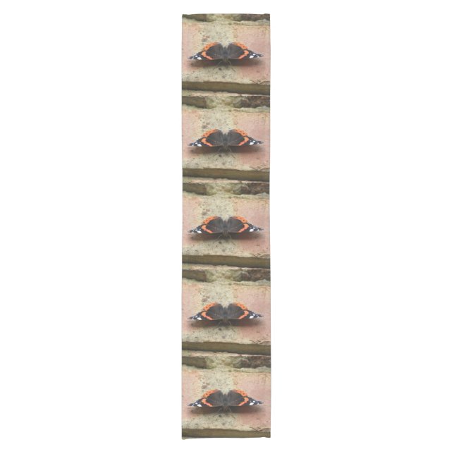Red Admiral Butterfly Table Runner (Front)