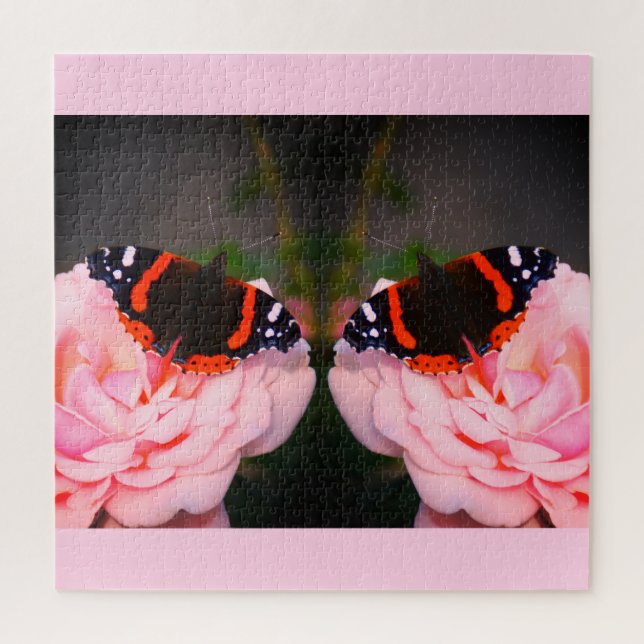 Red admirals jigsaw puzzle (Vertical)
