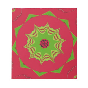 red African ethnic tribal pattern Notepad