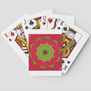 red African ethnic tribal pattern Playing Cards