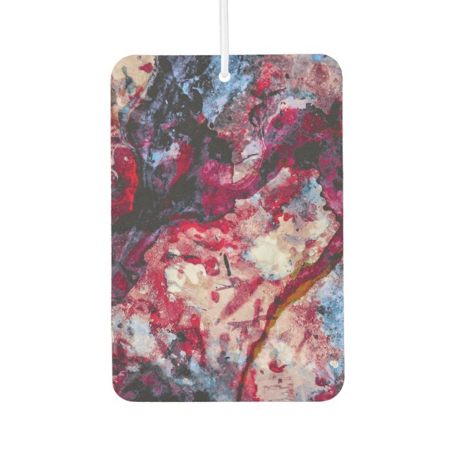 Red Agate Crystal Geode Abstract Leggings Air Freshener (Front)