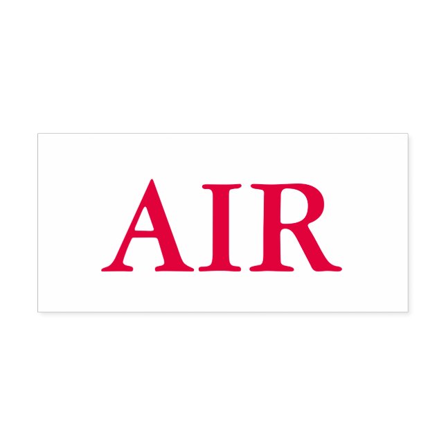 Red Air Self-inking Stamp (Design)