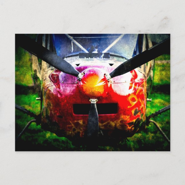 Red Aircraft - Small But Fierce Postcard (Front)