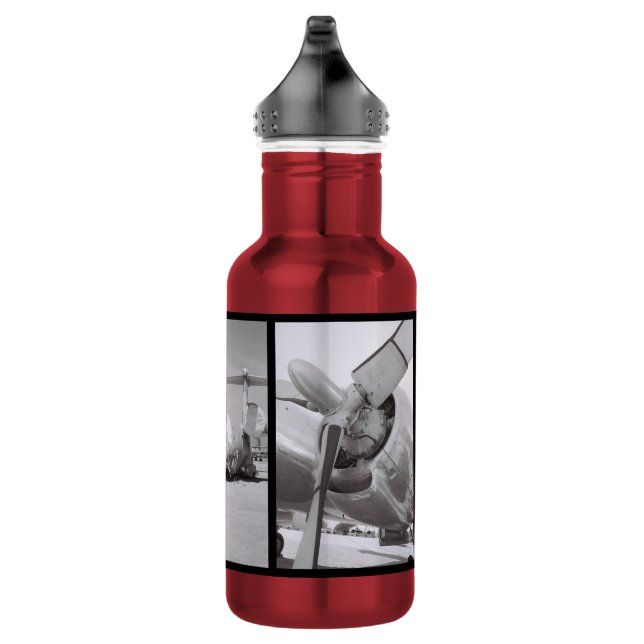 Red Airplane 532 Ml Water Bottle (Right)