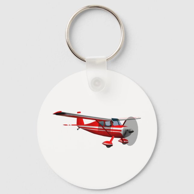 Red Airplane Keychain (Front)
