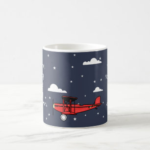 red airplane mug hot chocolate christmas gift