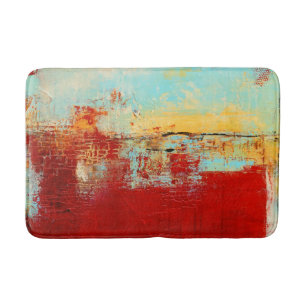 Red Alaskan Abstract Bath Mat