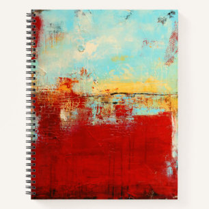 Red Alaskan Abstract Notebook