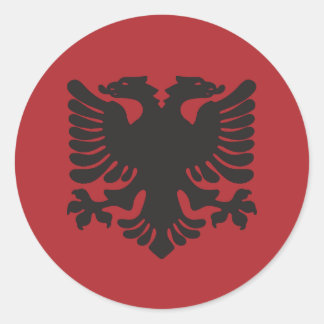 Red Albanian Eagle Sticker