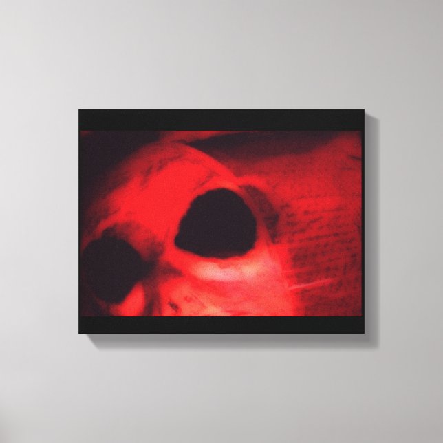 Red Alien Canvas Print (Front)