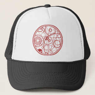 Red Alien Design Trucker Hat