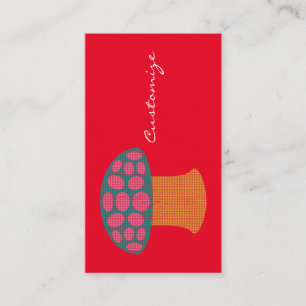 Red Amanita Mushrooms Thunder_Cove Business Card