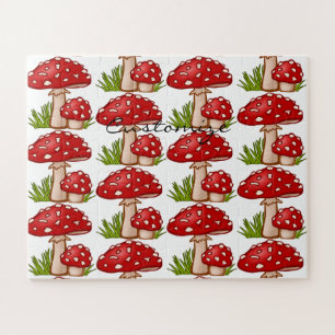 Red Amanita Mushrooms Thunder_Cove Jigsaw Puzzle