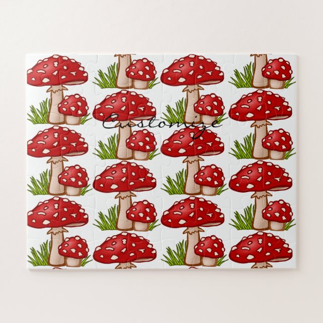 Red Amanita Mushrooms Thunder_Cove Jigsaw Puzzle (Horizontal)