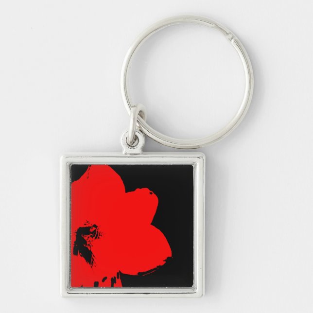 red amaryllis keychain (Front)