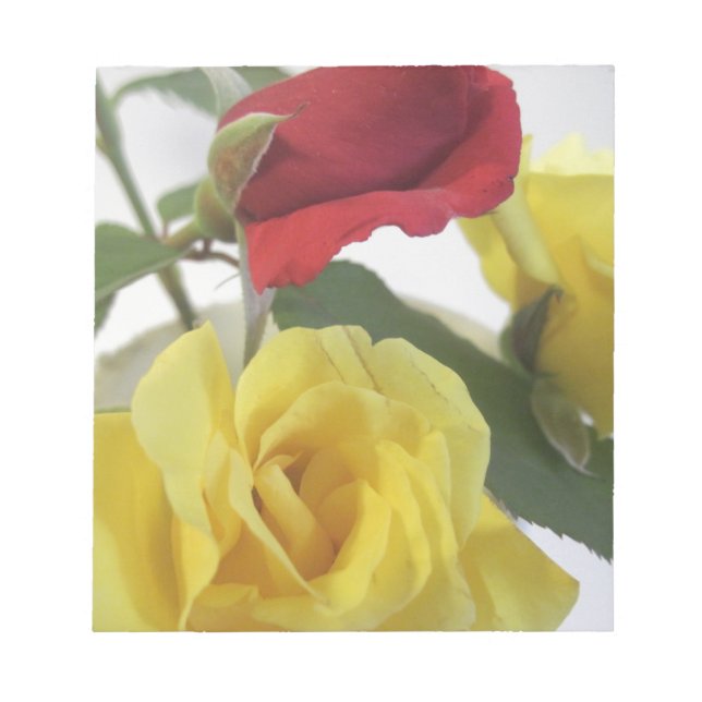 Red amd Yellow Roses Notepad (Front)