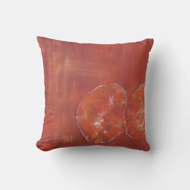Red Ameoba Pillow (Front)