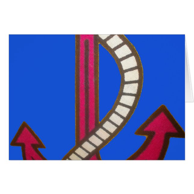 Red Anchor Art Print (Front Horizontal)