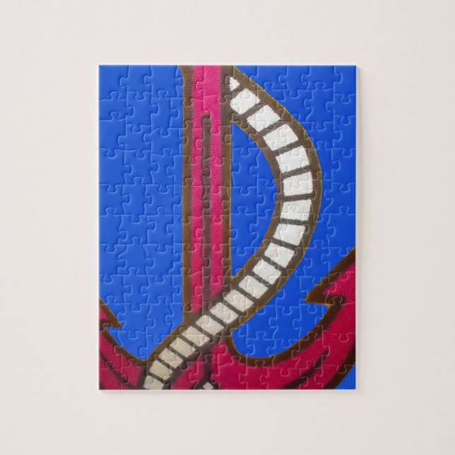 Red Anchor Art Print Jigsaw Puzzle (Vertical)