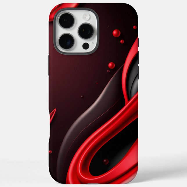 Red and Black 3D Gradient Mobile Backcover Case-Ma Case-Mate iPhone Case (Back)