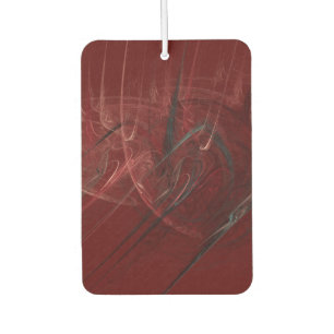Red and Black abstract Air Freshener