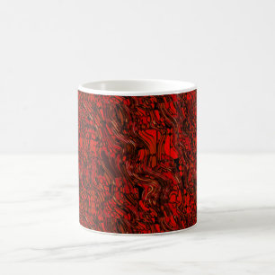 Red And Black Abstract Coffee Mug