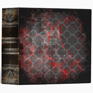 Red and Black Antique Renaissance Ancient Tome Binder