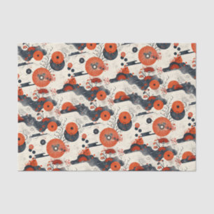 Red and Black Asian Tissue Paper