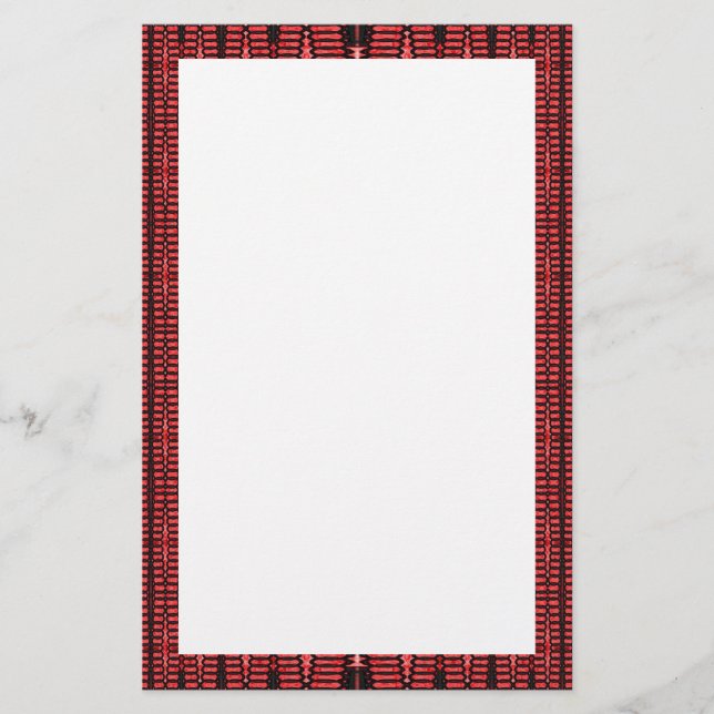 red and black border stationery (Front)