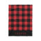 Red and Black Buffalo Check Monogram
