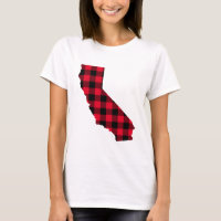 Red and Black Buffalo Plaid California