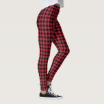 Red and Black Buffalo Plaid Lumberjack Pattern Leggings<br><div class="desc">Rustic lumberjack red and black buffalo plaid pattern is made of black, red, and dark red squares. You can change the red background to another colour by clicking "customize further" and selecting a background colour in the sidebar. Then click "done" and "add to cart" to purchase your customized item. To...</div>