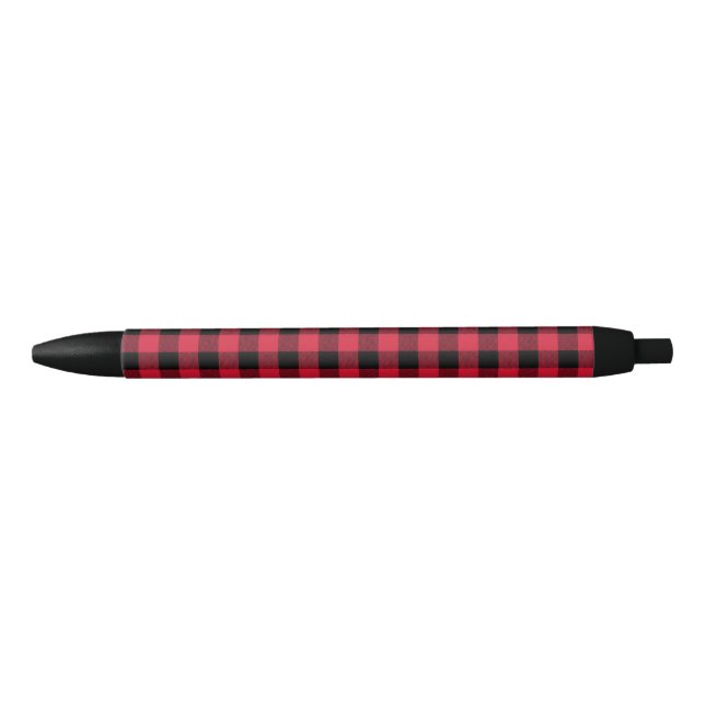 Red and Black Buffalo Plaid Pens (Front)