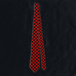 Red and black chequerboard tie<br><div class="desc">A modern chequerboard pattern with black and red squares. The colours are borrowed from the Italian football club Associazione Calcio Milan, commonly referred to as A.C. Milan, a professional football soccer club in Milan, Italy, founded in 1899. If you are a fan of the Italian soccer and you want to...</div>