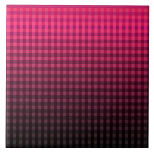 Red and black chequered pattern gradient  tile